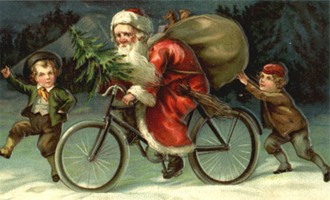 santa-biking