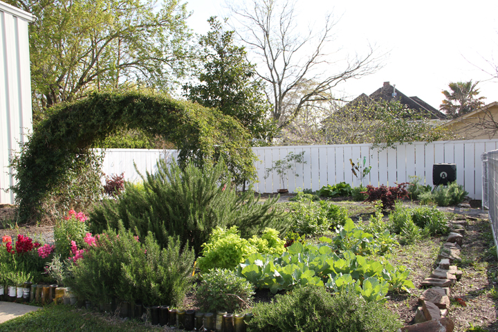 The Victory Garden is in full-bloom at springtime.