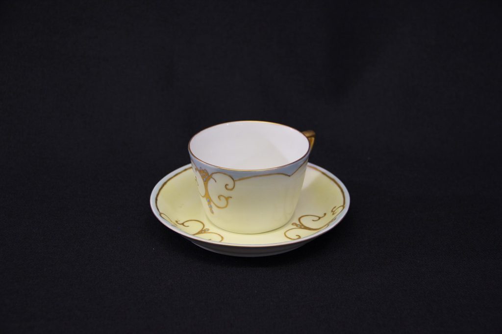 Mamie's hand-painted tea cup + saucer